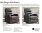 RINGO - FLORENCE BROWN POWER SWIVEL GLIDER RECLINER