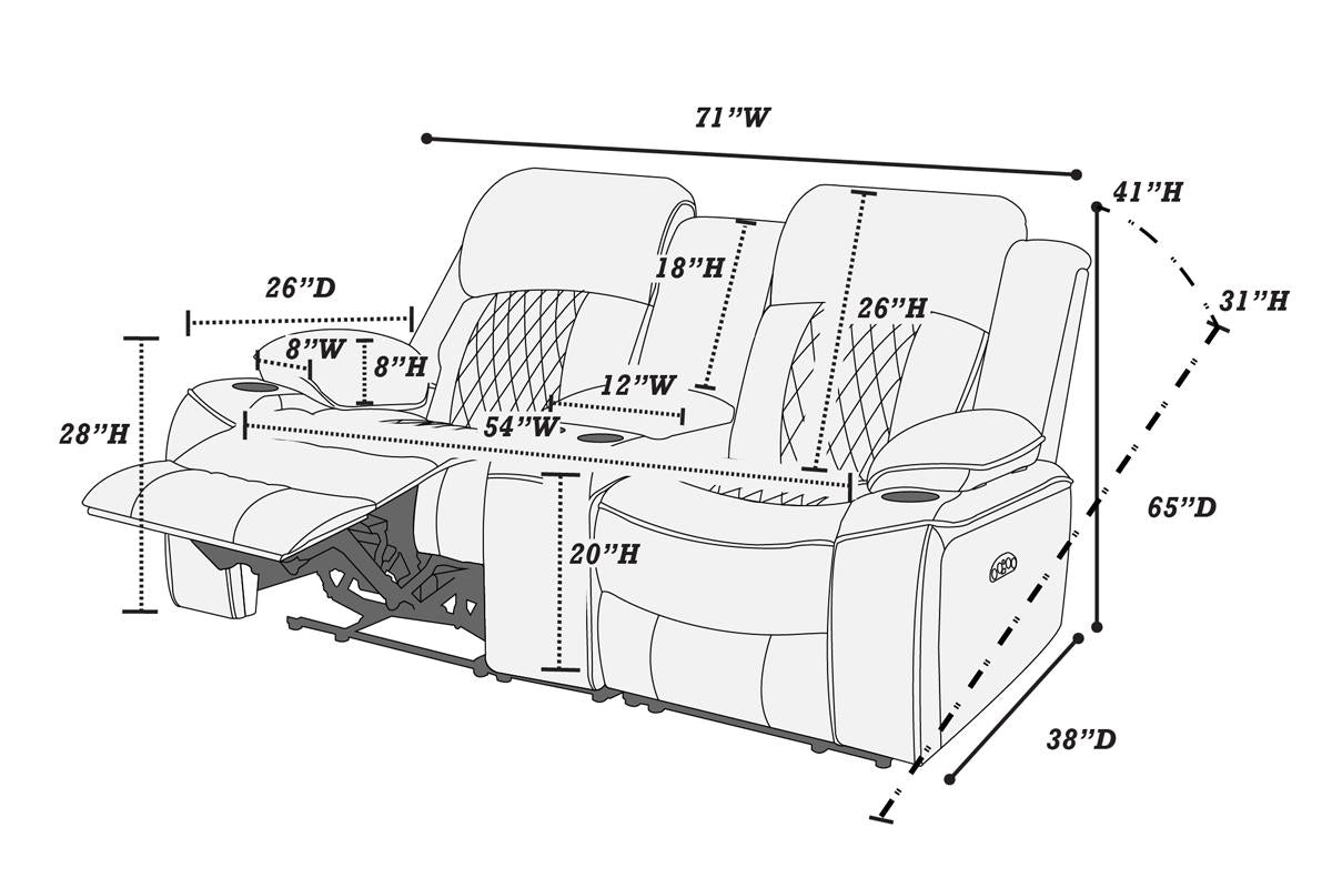 Power Motion Loveseat