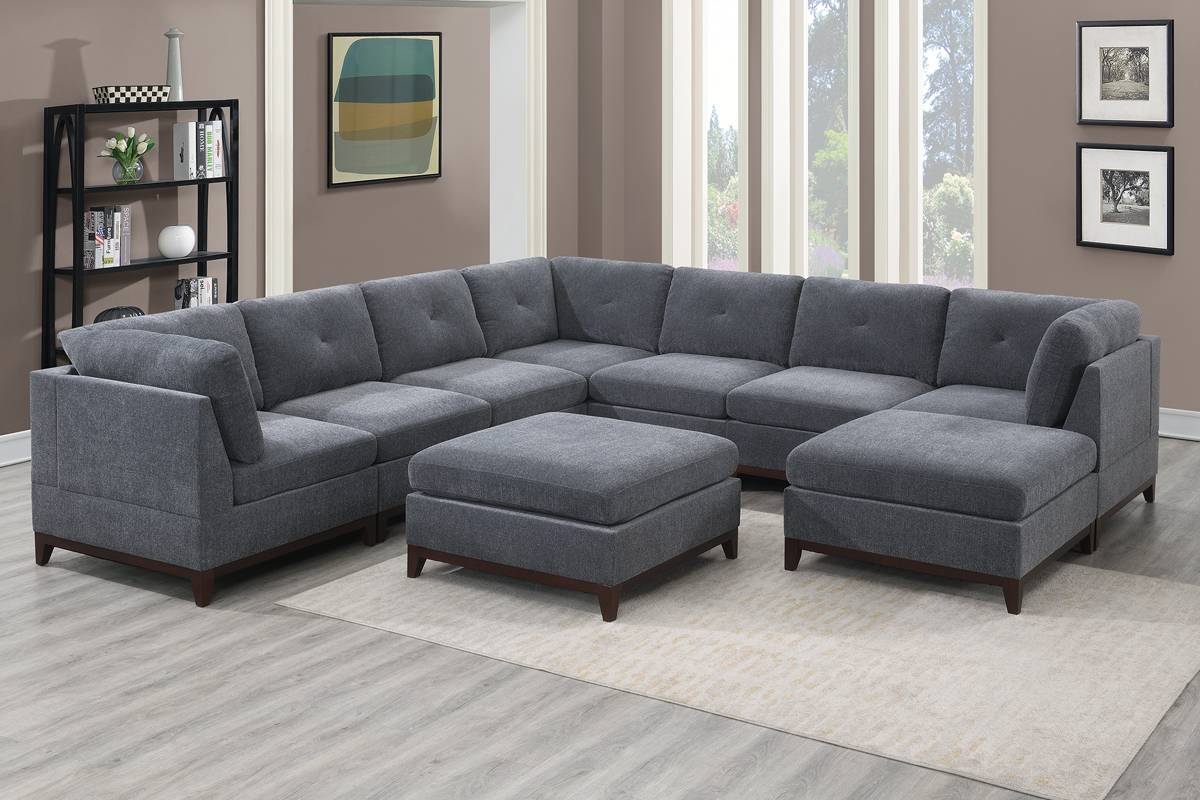 9-PCS MODULAR SECTIONAL & SOFA SET (X-LARGE)