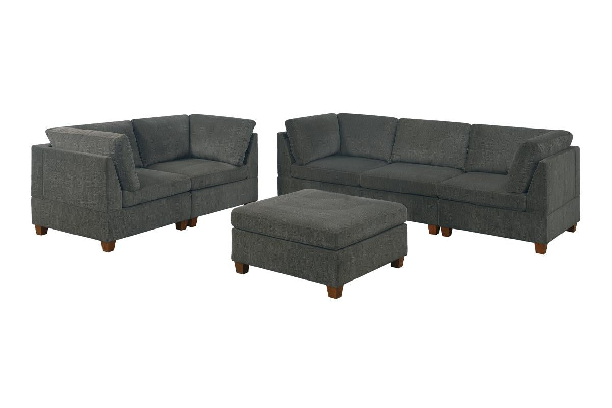 6-PCS MODULAR SECTIONAL & SOFA SET