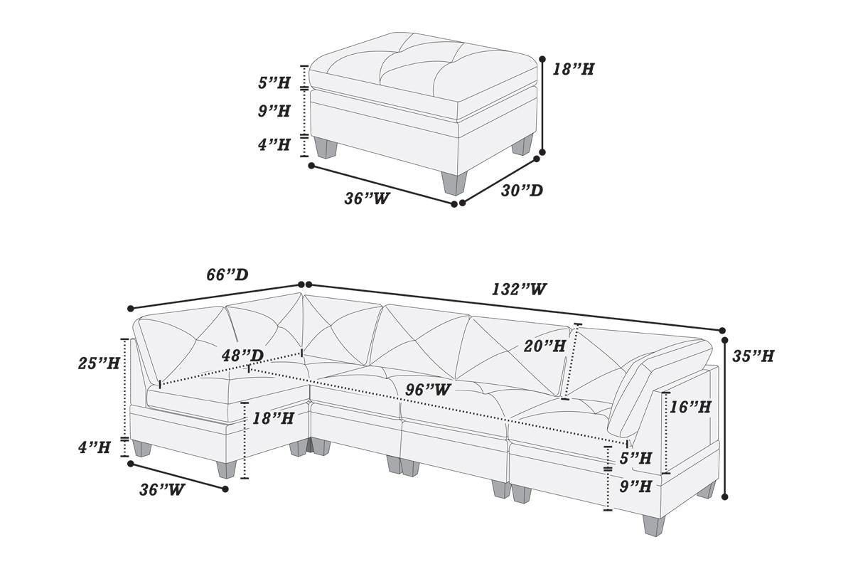 6-PCs Modular Set