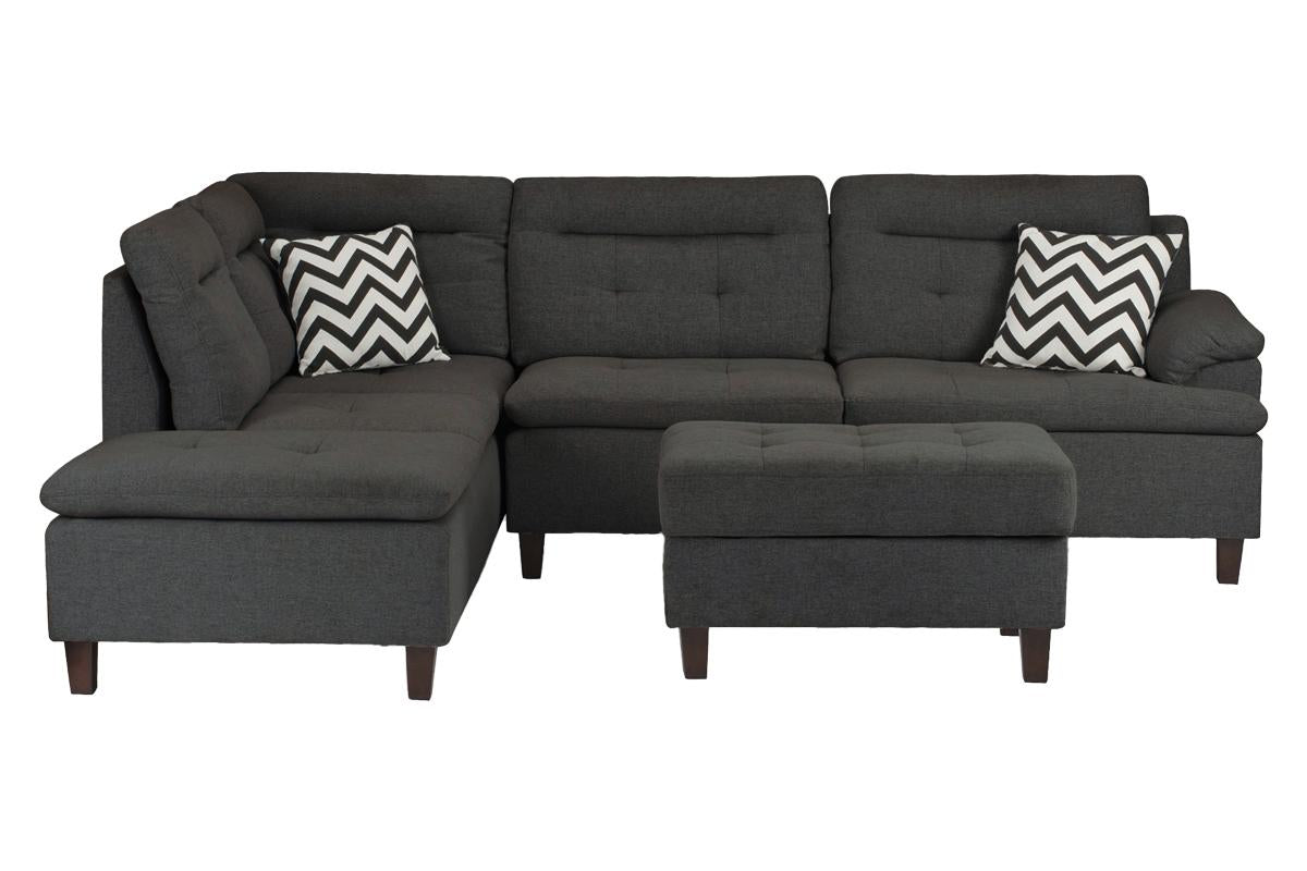 3-Piece Sectional Set W/ Ottoman