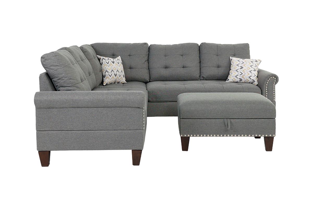 3-Piece Sectional Set W/ Ottoman