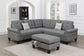 3-Piece Sectional Set W/ Ottoman