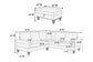 3-Piece Sectional Set W/ Ottoman