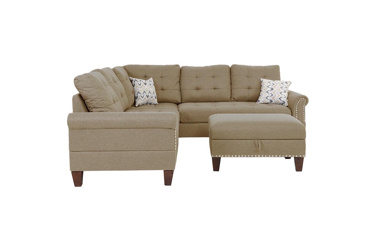 3-Piece Sectional Set W/ Ottoman