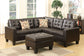 4 -Piece Upholstered Modular Sectional W/ Ottoman