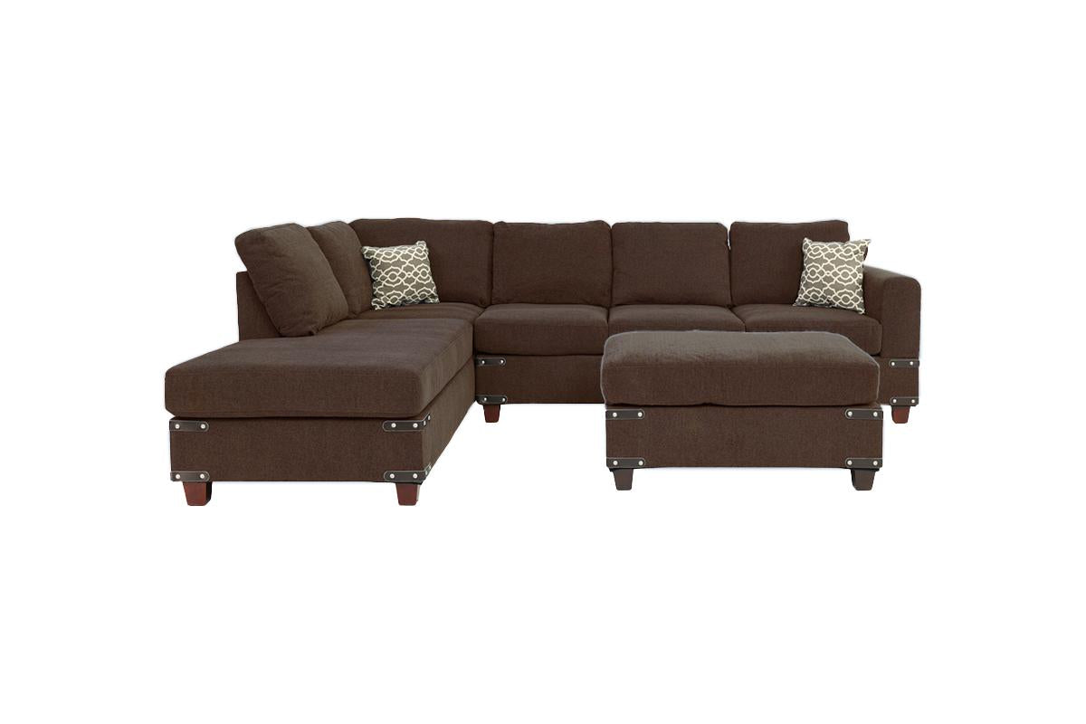 3-Piece Sectional Set W/ Ottoman