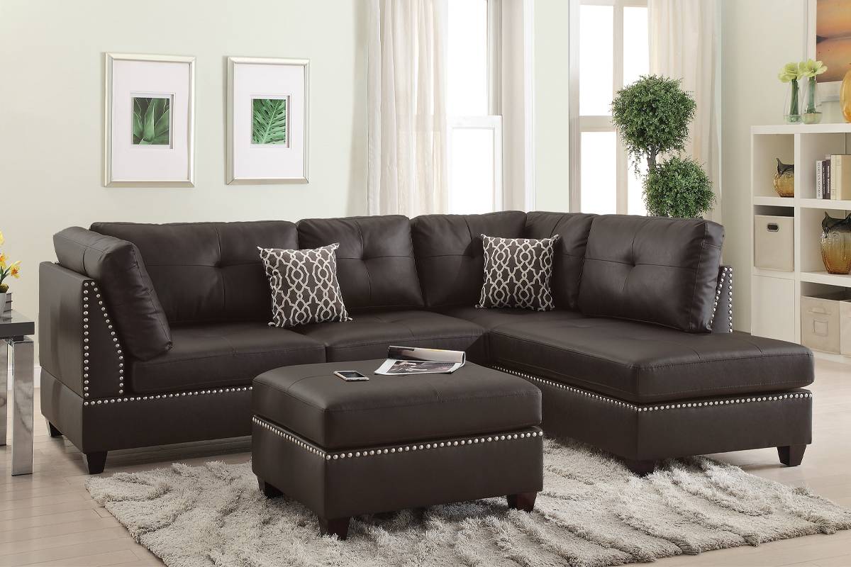 Reversible Sectional Set W/ Ottoman