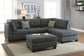 Reversible Sectional Set W/ Ottoman