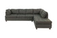 2-Piece Sectional Set W/ 2 Accent Pillows