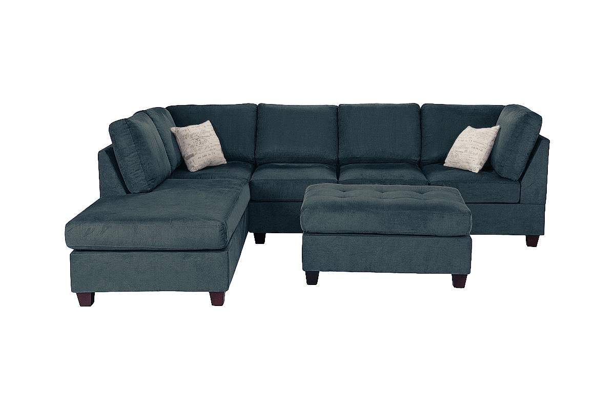 3-Piece Sectional Set W/ Ottoman