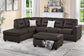 3-Piece Sectional Set W/ Ottoman