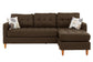 Reversible Sectional Set W/ 2 Accent Pillows