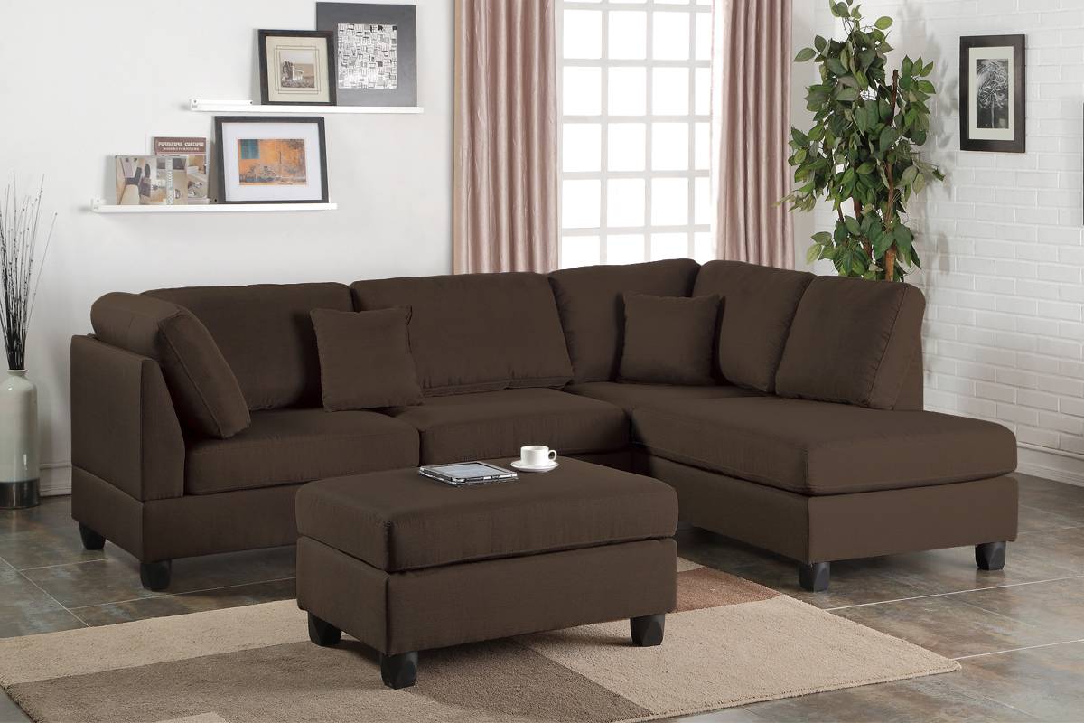 Reversible Sectional Set W/ Ottoman