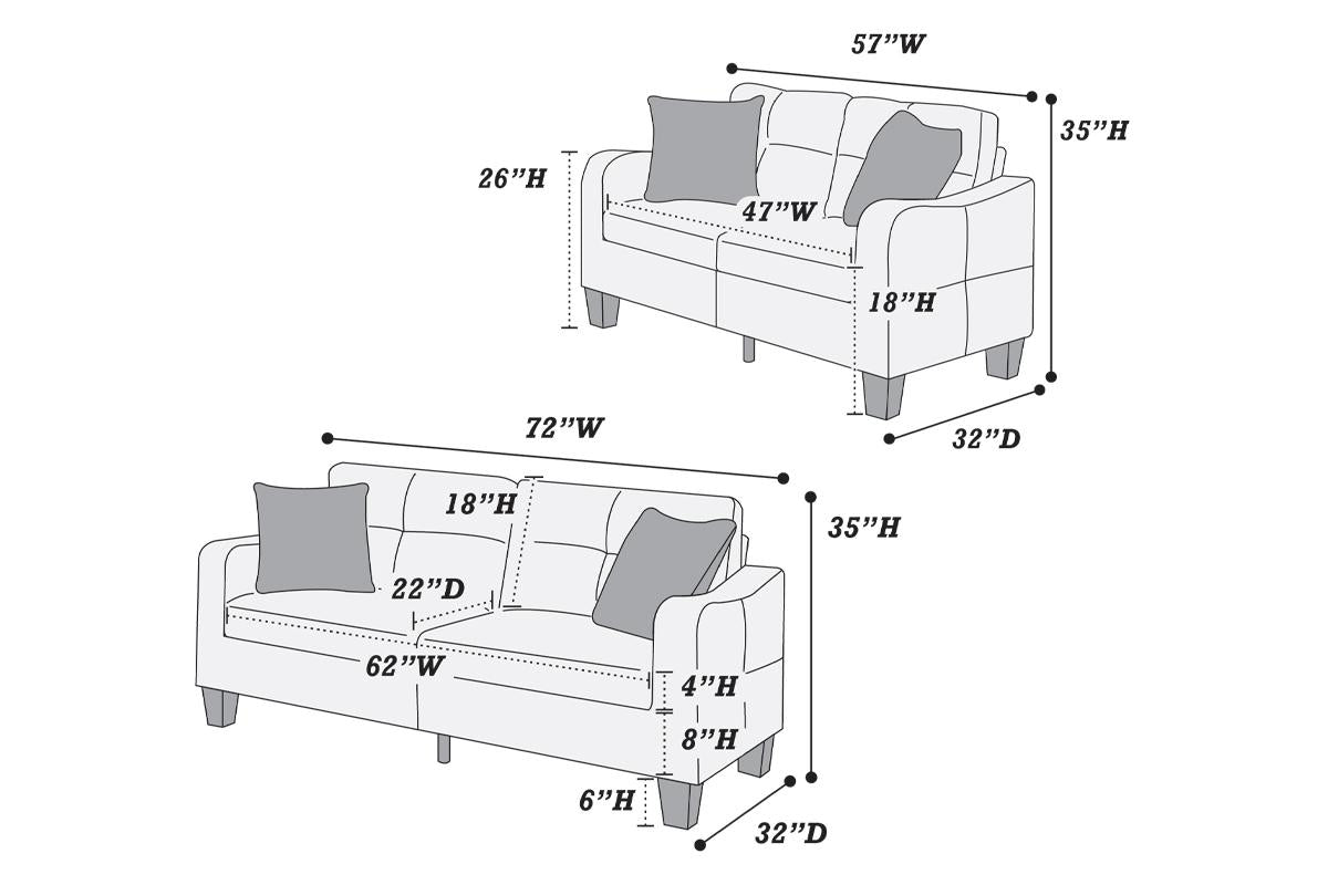 2-Piece Sofa Set