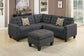 4 -Piece Upholstered Modular Sectional W/ Ottoman