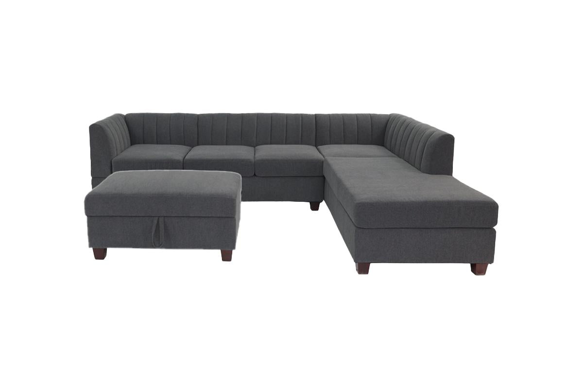 3-Piece Sectional Set W/ Ottoman