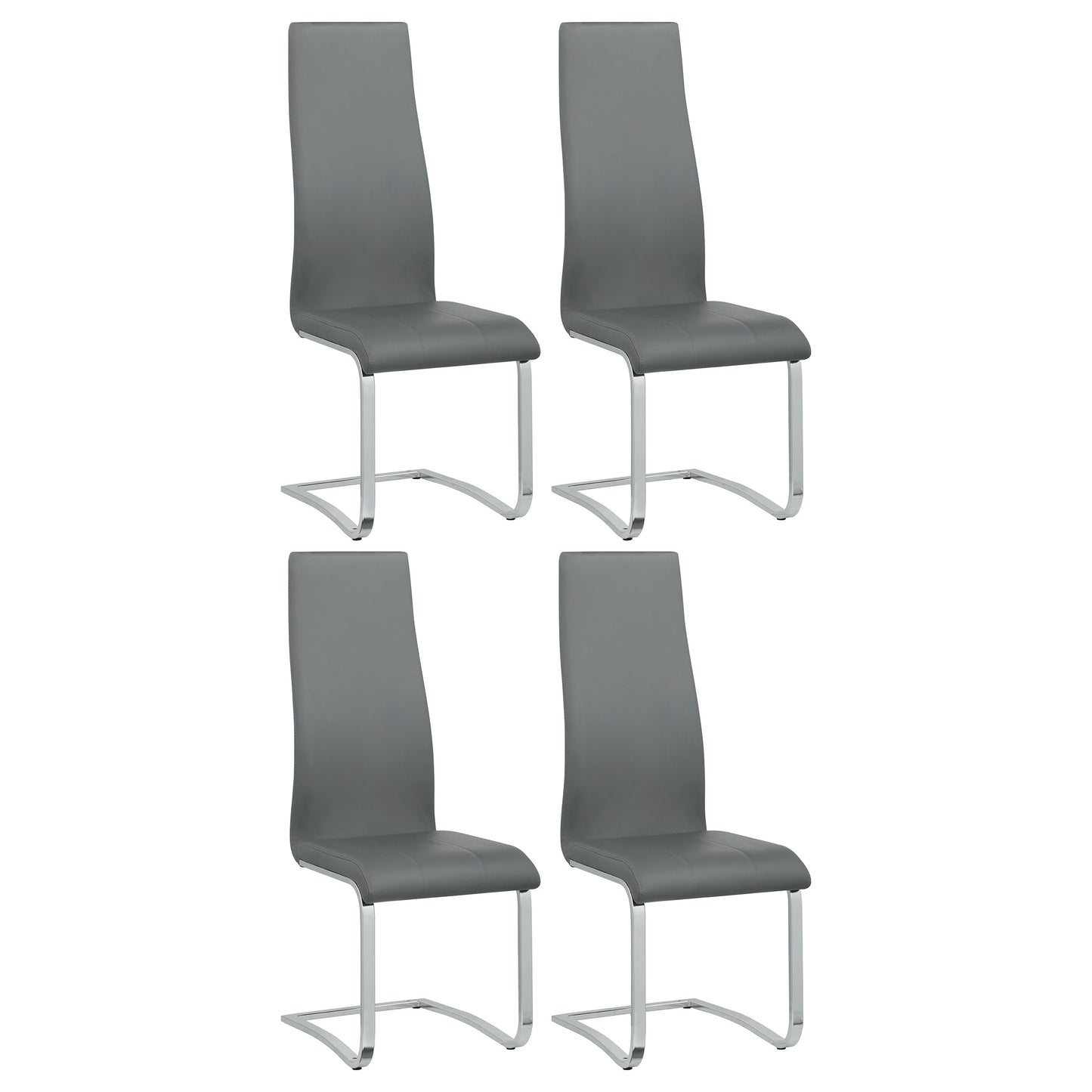 Montclair Upholstered Dining Side Chair Grey (Set of 4)