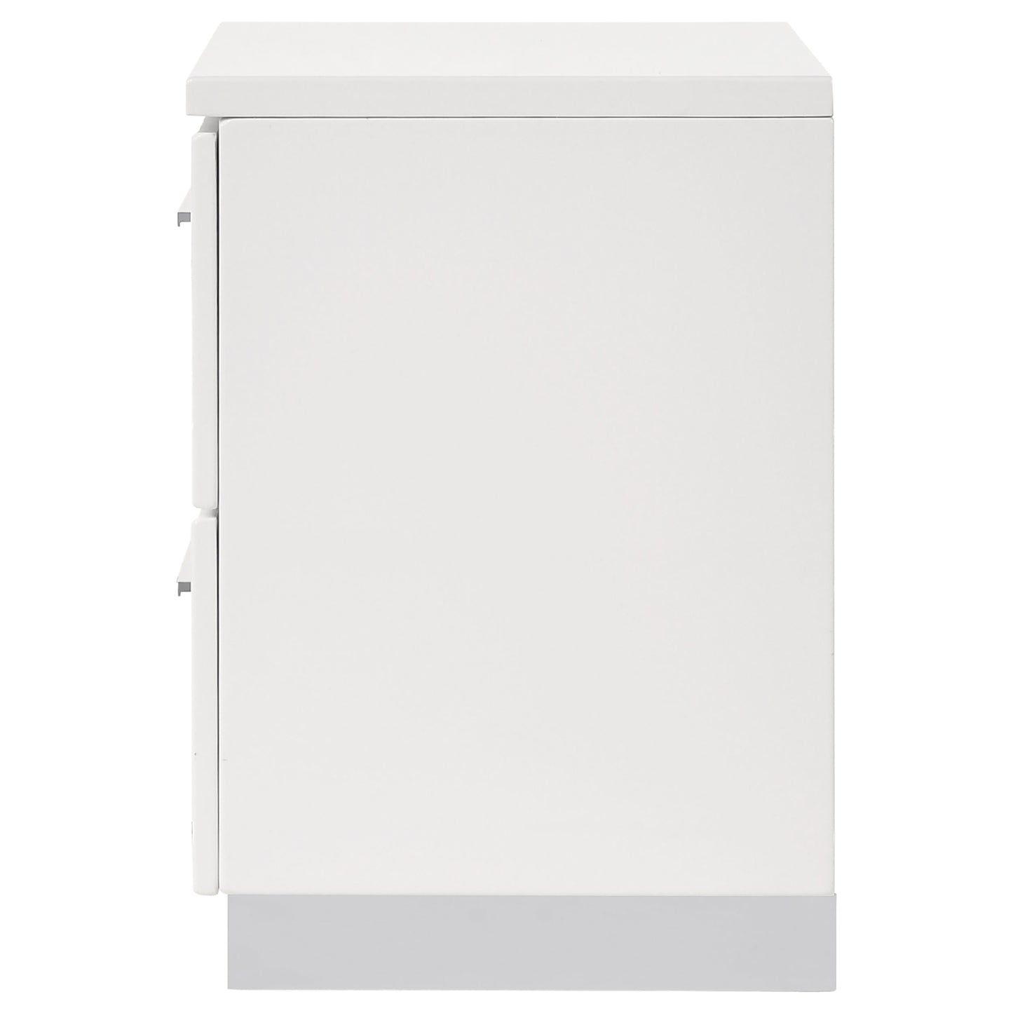 Felicity 2-drawer Nightstand White High Gloss