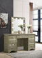 Beaumont 7-drawer Vanity Set with Lighting Champagne