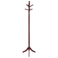 Riona 6 Hook Freestanding Wood Coat Rack Hat Hanger Merlot