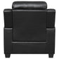 Finley 3-piece Upholstered Padded Arm Tufted Sofa Set Black