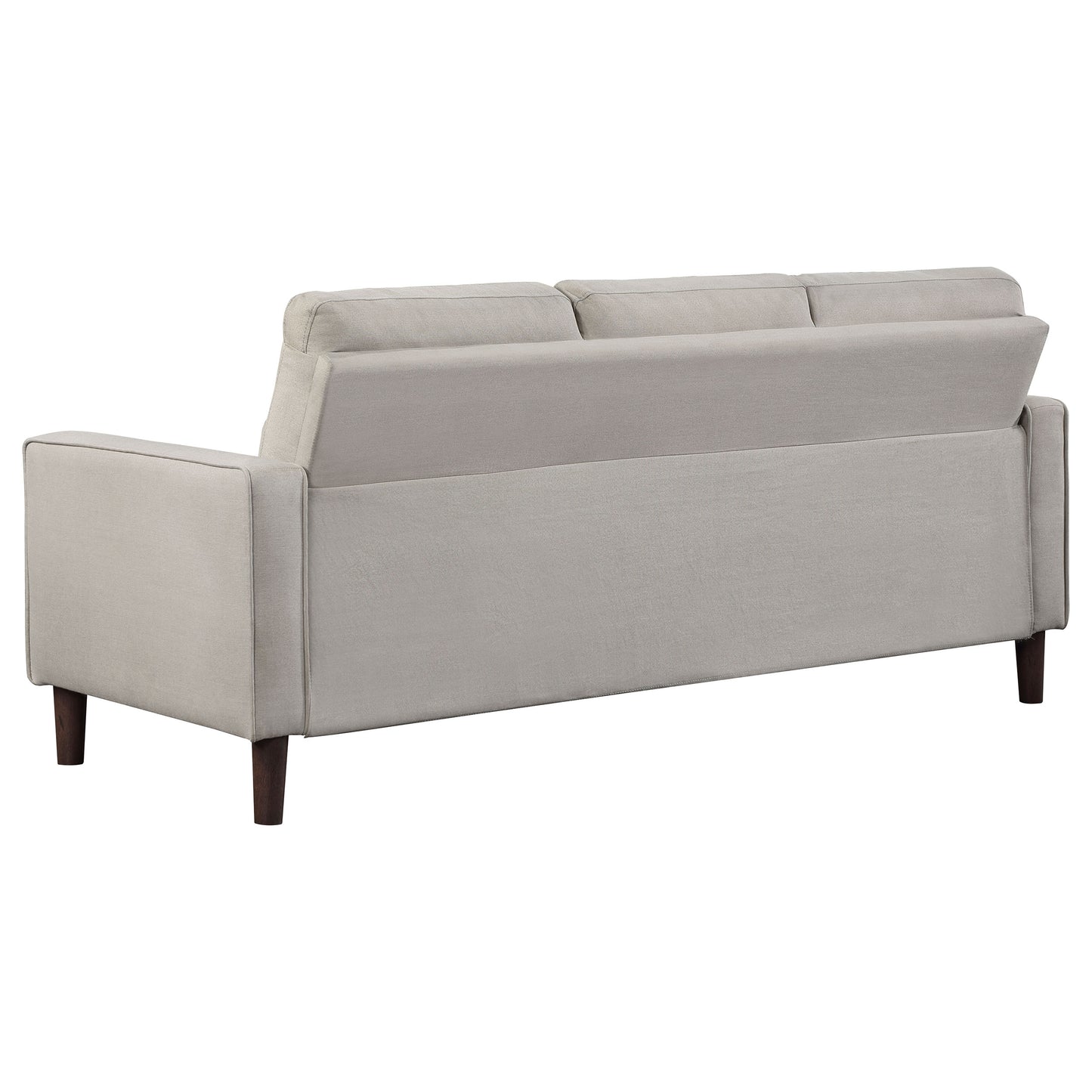 Bowen 2-piece Upholstered Track Arm Tufted Sofa Set Beige