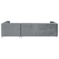 Bellaire Upholstered Storage Chaise Sectional Sofa Grey
