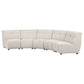 Charlotte 5-piece Upholstered Modular Sectional Sofa Ivory