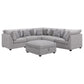 Cambria 6-piece Upholstered Modular Sectional Sofa Grey