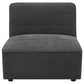 Sunny 6-piece Upholstered Modular Sectional Sofa Charcoal