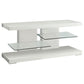 Cogswell 2-shelf Wood 47" TV Stand White High Gloss