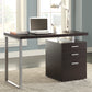 Brennan 47-inch 3-drawer Office Computer Desk Cappuccino