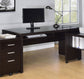 Skeena 60-inch Computer Desk with Keyboard Drawer Cappuccino