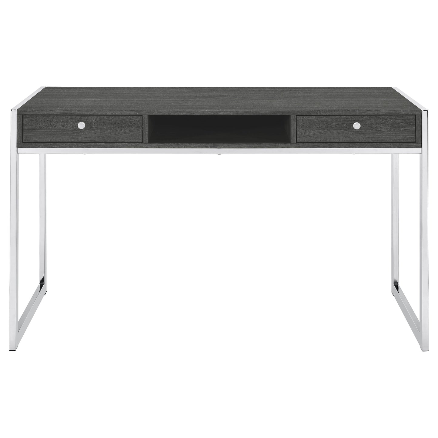 Wallice 49-inch 2-drawer Writing Desk Weathered Grey