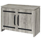 Enoch 2-door Engineered Wood Accent Cabinet Grey Driftwood