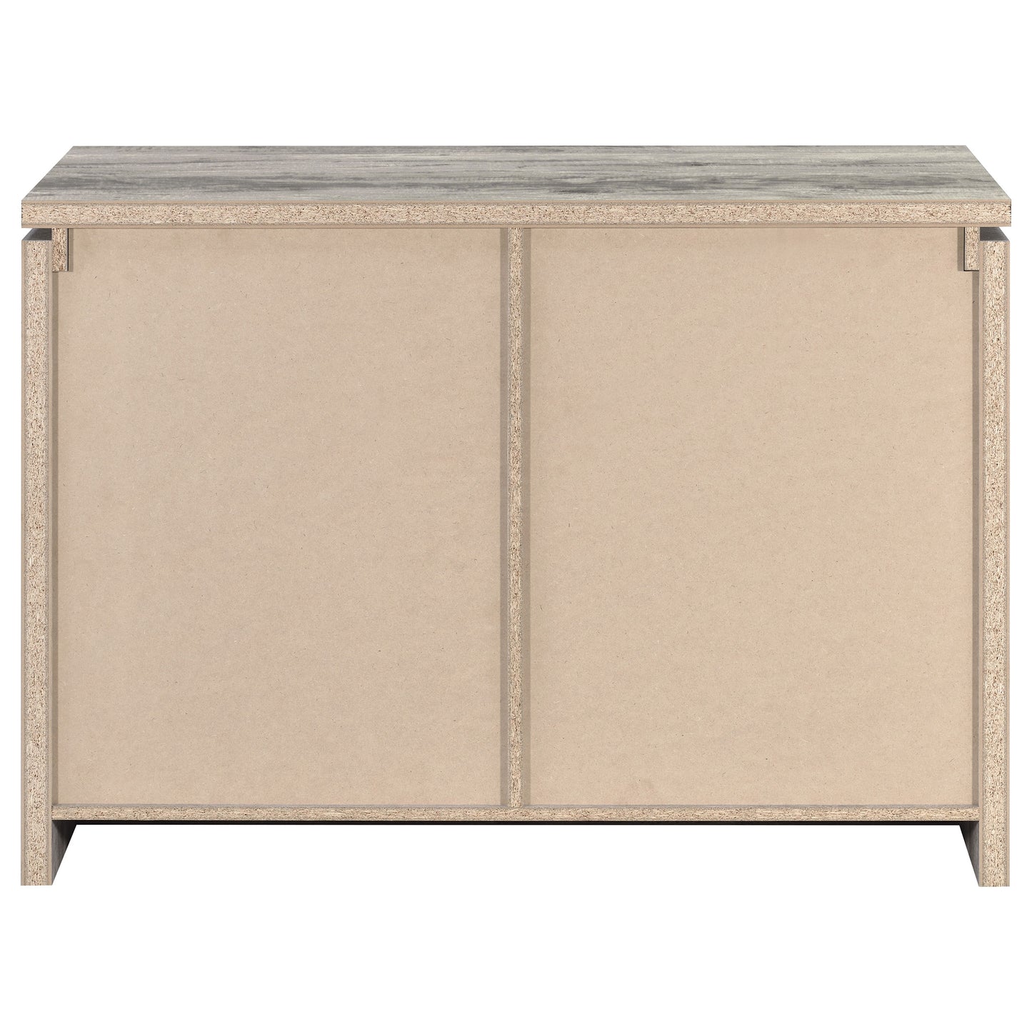 Enoch 2-door Engineered Wood Accent Cabinet Grey Driftwood