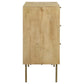 Zamora 3-drawer Wood Accent Cabinet with Woven Cane Natural